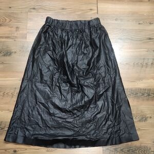 A New Day Matte Faux Leather Edgy Goth Dark Academia Witchy Goblin Black Medium